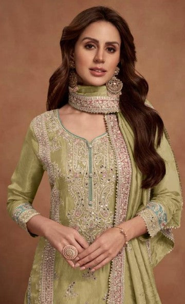 Noor-e-Rose Luxury Embroidered Palazzo Set